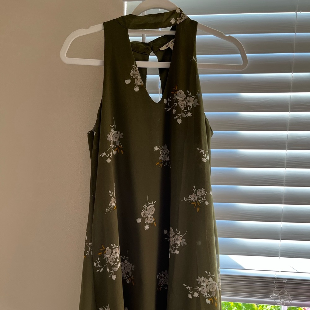 Miami Floral Flowy Mini Dress